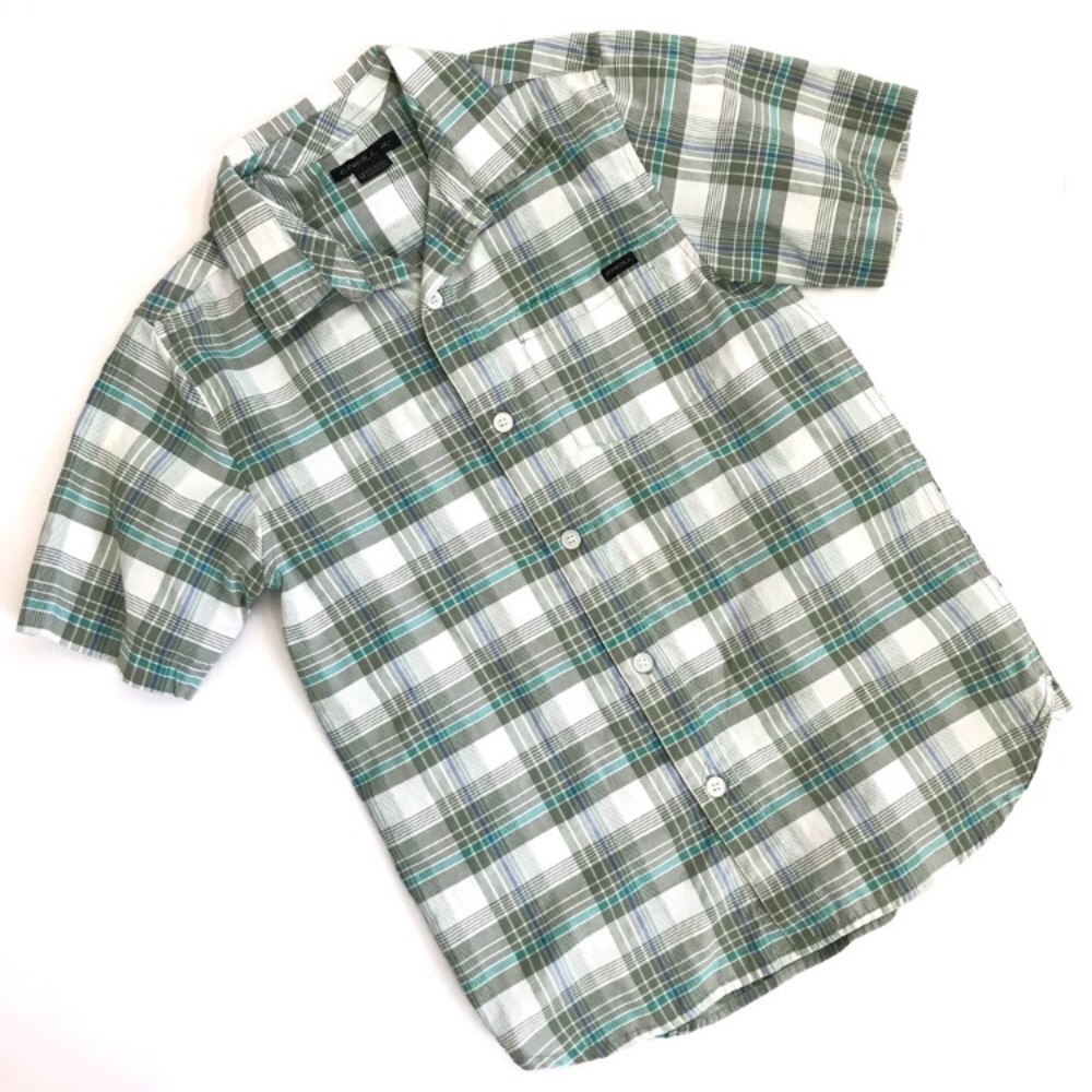 Boys O’Neill plaid short sleeve shirt - Medium